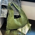 thumbnail image 6 of SPEKSEE Vintage Fringe Hobo Bag with Tassel Underarm Purse Hippie Western Cowgirl Purse Tote Bag for Women, 6 of 15