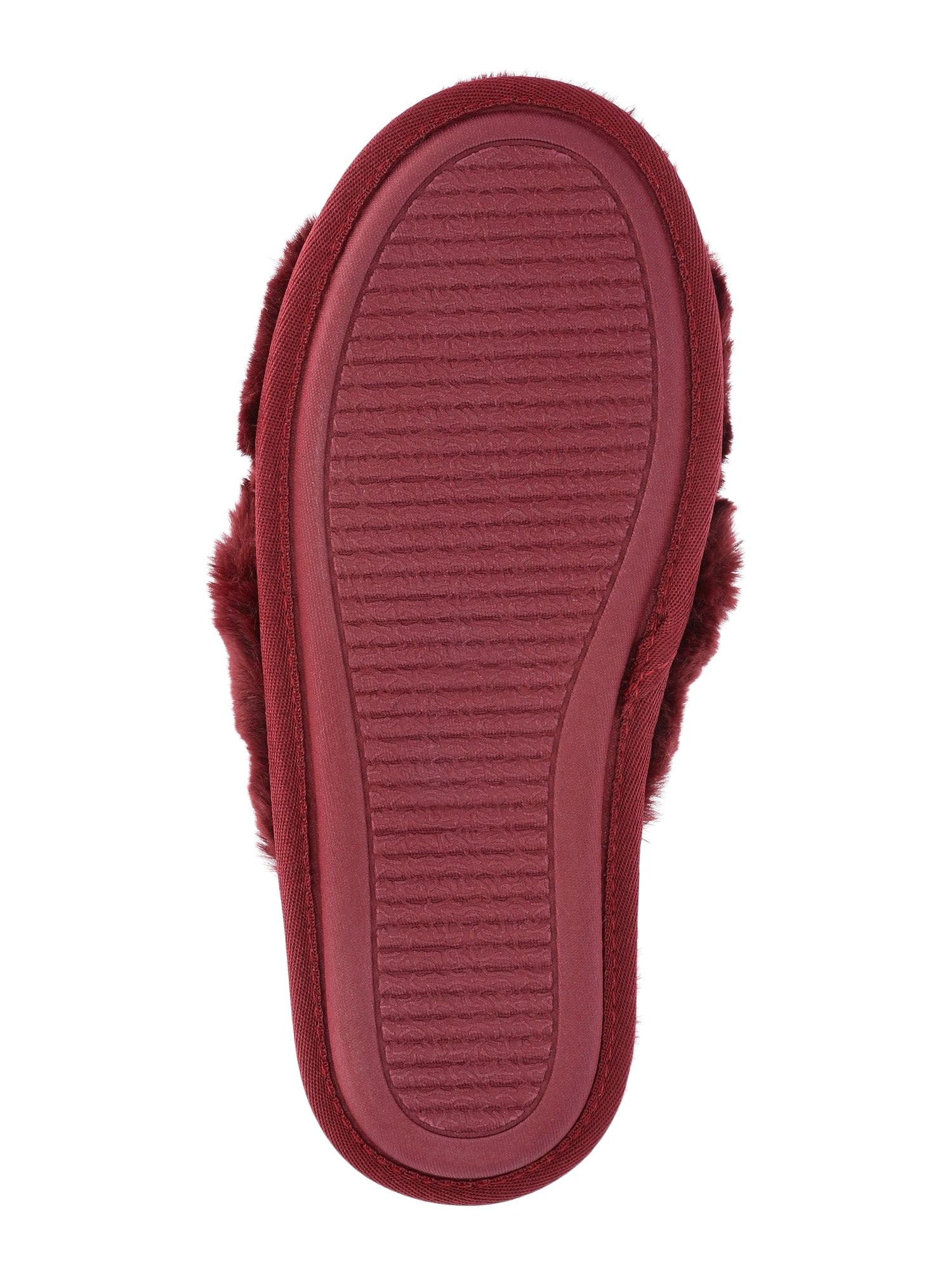Joyspun Women's Faux Fur X-Band Slippers