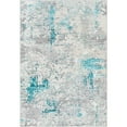 thumbnail image 2 of Lustro Teal 5'2" x 7' Modern Rectangle Area Rug, 2 of 5