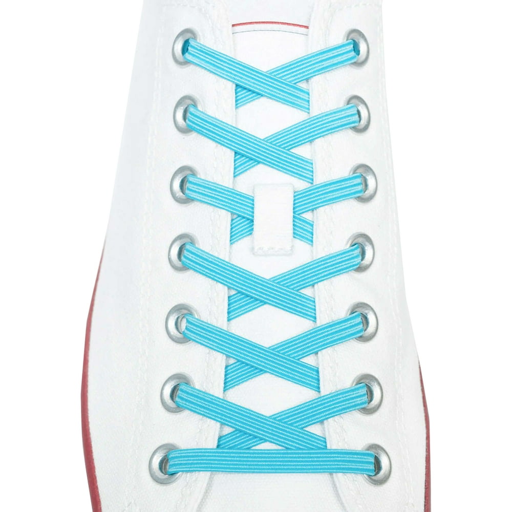 Xpand Laces No-Tie One Size Elastic Shoelaces - Sky Blue - Walmart.com ...