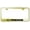 Gold on Black, variant on Mazda Laser Etched Logo Stainless Steel License Plate Frame (Chrome)