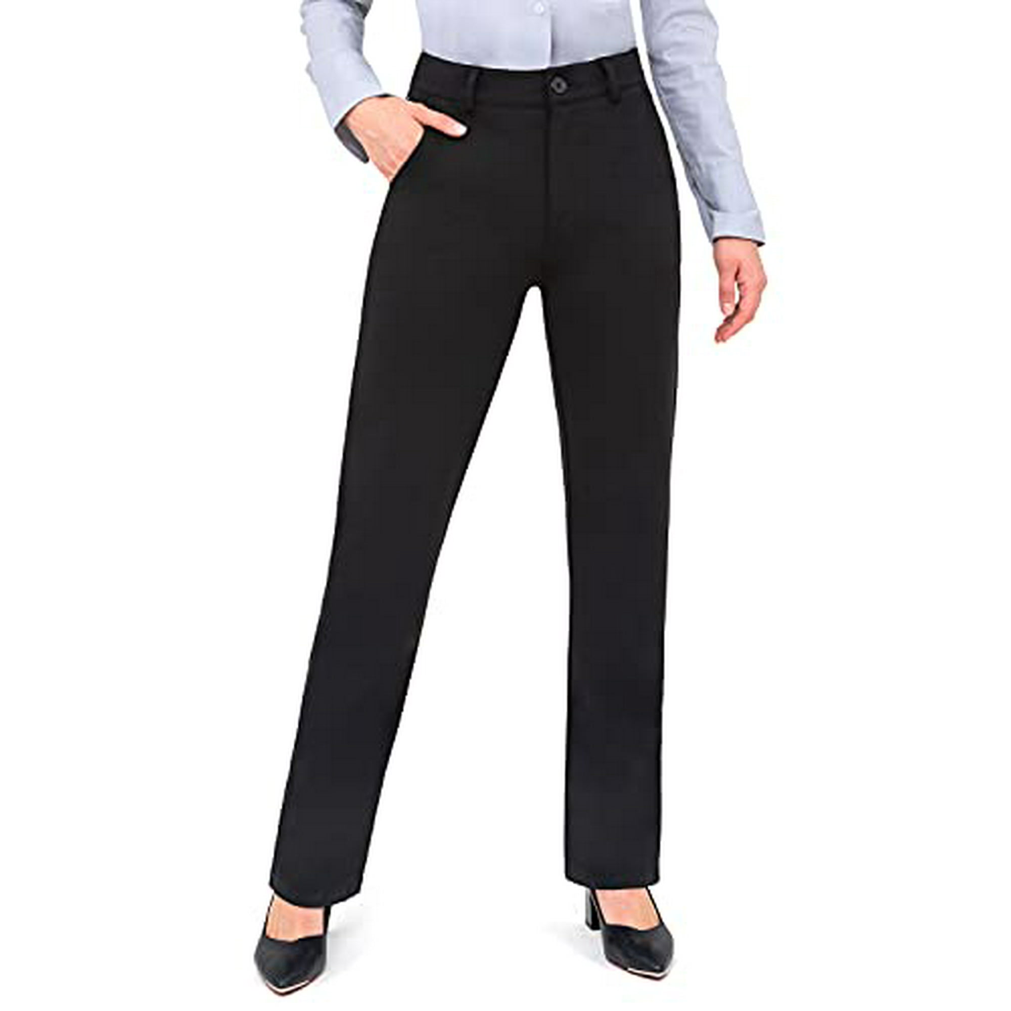 High waisted stretch work pants hotsell