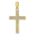 thumbnail image 3 of Real 14kt Yellow Gold Filigree Cross Pendant; for Adults and Teens; for Women and Men, 3 of 4