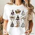 thumbnail image 2 of Western Christmas Coquette Tree T-Shirt, Country Holiday Cowboy Tee, 2 of 6