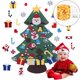 thumbnail image 2 of DIY Felt Christmas Tree 2024 New Kids Interactive Christmas Tree DIY Christmas Tree with Detachable Tree Ornaments for Kid Wall, 2 of 5