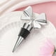 thumbnail image 2 of KDJ Elegant Bow Wine Stoppers Set of 2 - Sturdy Zinc Alloy Bottle Sealers for Holiday Parties, Silver Decorative Table Accessories, Perfect Gift for Wine Lovers, 2 of 9