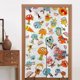 thumbnail image 1 of Cortina para puerta de El asombroso mundo de Gumball, cortina opaca con estampado de patrón, cortina divisoria para habitación, tapiz para decoración del hogar, 34" de ancho x 56" de largo, 1 of 7