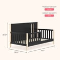 thumbnail image 3 of Dream On Me Soho Toddler Bed In Matte Black Vintage, 3 of 6