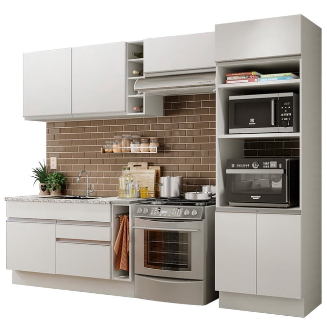 Cocina Integral Completa Modular Madesa Glamy 290cm MB 01