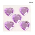 thumbnail image 3 of Heart Rhinestone Stickers Acrylic Crystal Gems Multipurpose Decorative Handheld Clothes Scrapbooking DIY Crafts Necklace Light Purple, 3 of 6