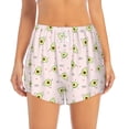 thumbnail image 4 of Lsque Avocado Doing Sport Yoga Printed Women's Running Shorts with Liner Pockets,Elastic Quick Dry Workout Athletic Gym Yoga Shorts,Womens High Waist Shorts-Medium, 4 of 9