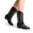 thumbnail image 6 of DREAM PAIRS Women's Mid Calf Boots Cowboy Cowgirl Embroidered Western Boots, 6 of 7