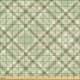 thumbnail image 2 of Ambesonne Beige Tan Fabric by the Yard Upholstery, Plaid Preppy Checkered, 5 Yards, Dusk Cocoa, 2 of 5