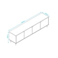 thumbnail image 4 of Mueble Mesa para TV, Diseño Moderno y Minimalista, Negro, 4 of 6