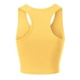 thumbnail image 4 of MixMatchy Women's Cotton Basic Sleeveless Racerback Sports Crop Tank Top, 4 of 4