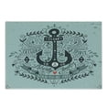 thumbnail image 1 of Navy Cutting Board, Vintage Style Anchor Lettering Words and Floral Sailor Marine Design Art Print, Decorative Tempered Glass Cutting and Serving Board, Small Size, Turquoise, by Ambesonne, 1 of 1