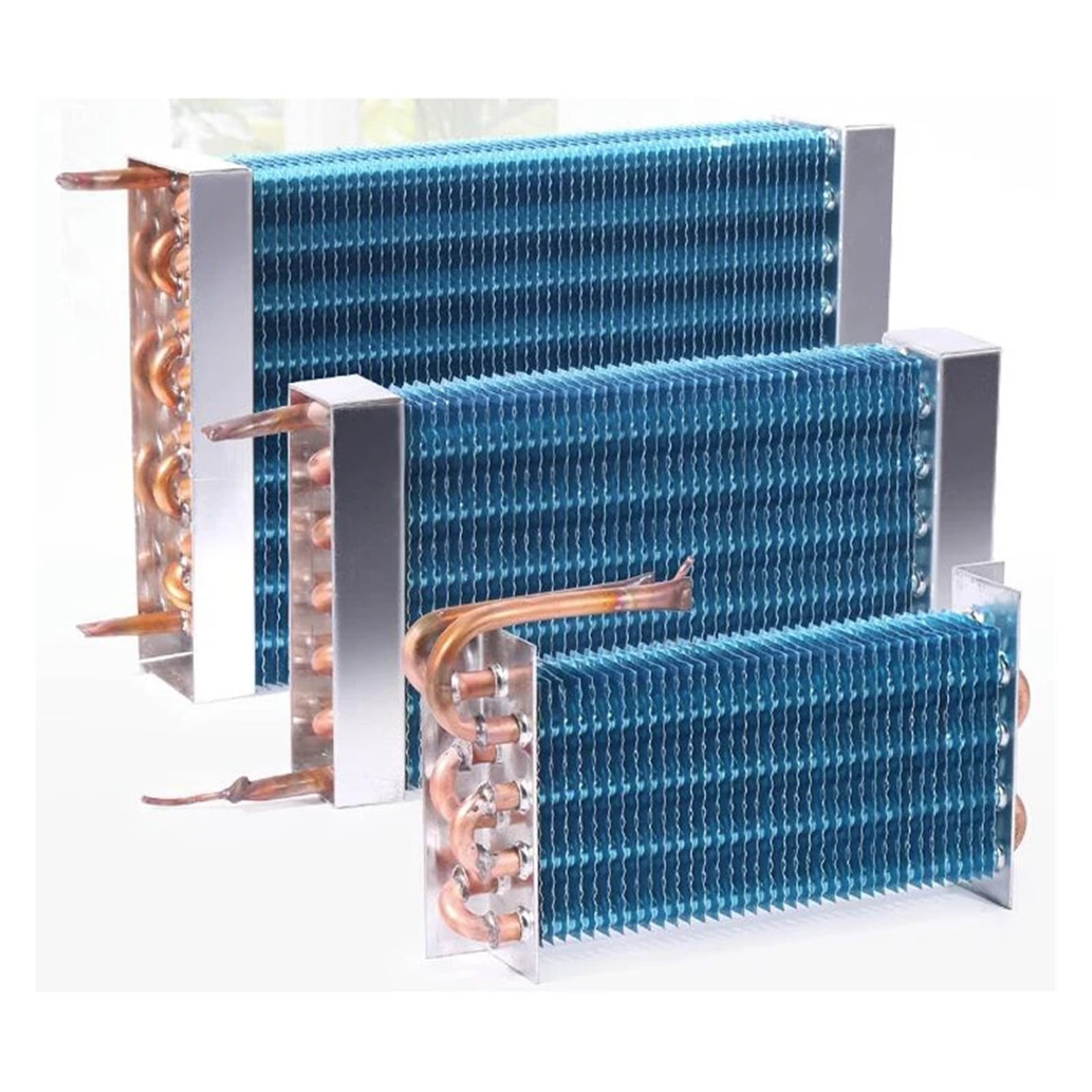 Evaporator Refrigeration Plate Freezer, Refrigerator Condenser Copper Tube Fins 2*4*260MM