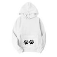 thumbnail image 6 of Yteetum Women's Pet Pouch Hoodies Oversized Drawstring Front Carry Pet Pouch Pullover Hooded Sweatshirts Womens Pet Graphic Print Loose Pet Big Pockets Long Sleeve Hooded Sweatshirt Fall Clothes, 6 of 7