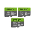 thumbnail image 1 of PNY microSDHC Elite Clase 10 U1 V10 A1 de 32GB, paquete de 3, 1 of 7