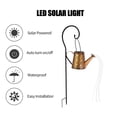 thumbnail image 2 of Luces de regadera Luces de estacas solares de metal Luces de paisaje solares huecas LED Luces de est Tomshoo Lámpara de exterior, 2 of 7