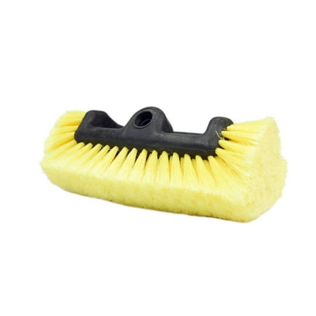 CARCAREZ Flow Thru Dip Car Wash Brush Head with Soft Bristle for Auto RV Truck Boat Camper Exterior Washing Cleaning, 10