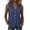 #0470-Blue, variant on Women's Sleeveless Shirts Collared Neck V Neck Button Down Blouses Office Smart Casual Style Lightweight Breathable Relaxed Fit Tops Gift