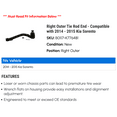 thumbnail image 2 of Right Outer Tie Rod End - Compatible with 2014 - 2015 Kia Sorento, 2 of 2