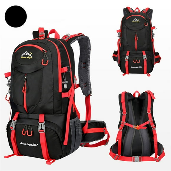 Xihbxyly Mochila de Senderismo de 50 L, Ligera y Duradera, Resistente Al Agua, Ideal para Actividades Al Aire Libre, con Cómodas Correas Acolchadas para Los Hombros, Ideal para Senderismo, Camping y