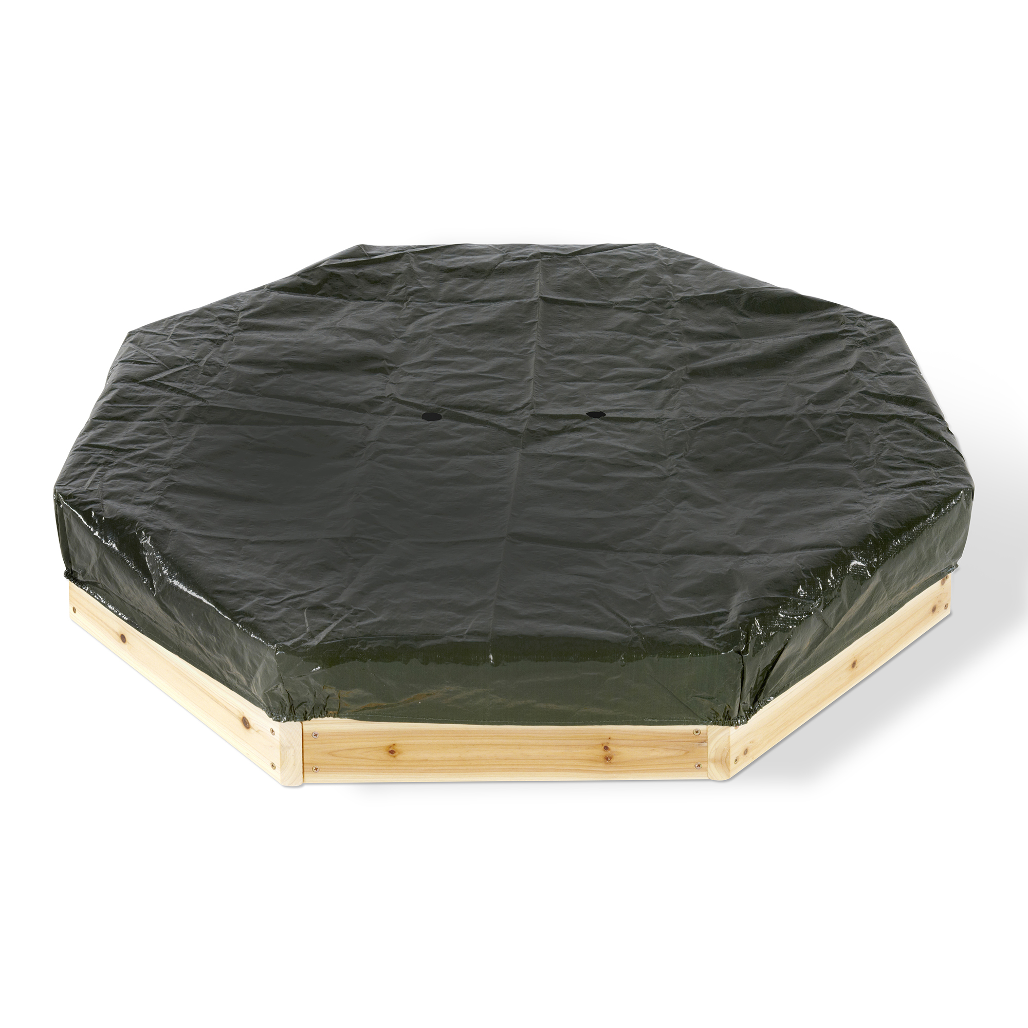 Plum Play Treasure Beach 46" Wooden Sandbox with protective cover and groundsheet - image 2 of 2