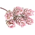 thumbnail image 1 of Artificial Succulent Pick Mini 3PCS Unpotted Faux Pine Cone Plant Office Decor, 1 of 10