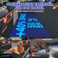 thumbnail image 2 of Back Seat Extender 52.4 * 24.5 Inch, Dog Car Seat Cover for Back  Seat, Hard Bottom Car Seat Cover for Dogs, Support to 330 lbs, for Cars/Mid-Size SUV/Small Truck, 2 of 8