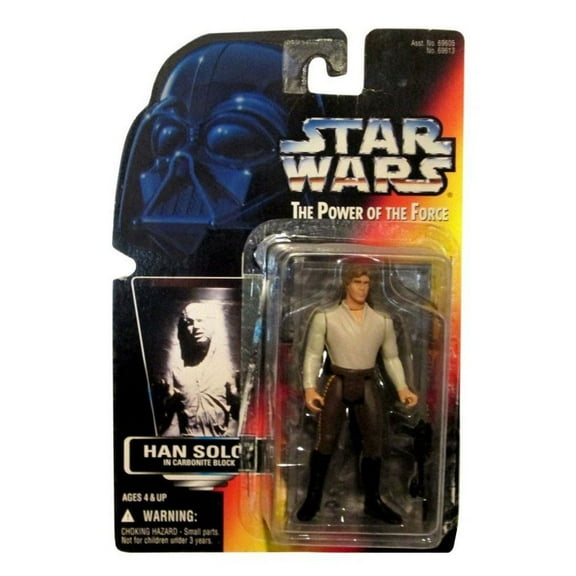Star Wars Power of the Force POTF2 Han Solo in Carbonite Block Action Figure