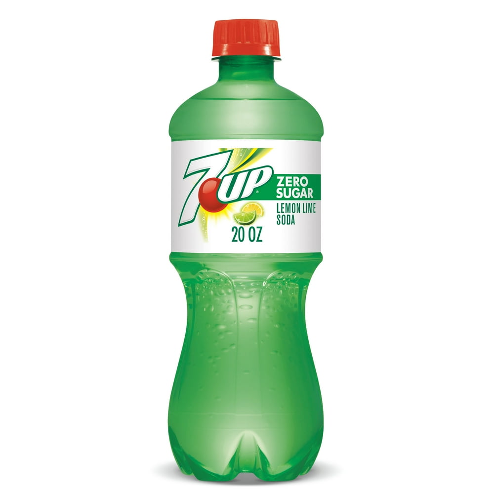 7UP Zero Sugar Lemon Lime Soda, 20 fl oz bottle