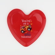Way To Celebrate Valentine's Day Heart-Shaped Plate, Car