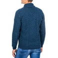 thumbnail image 4 of SAOL Aran Shawl Collar Cardigan 100% Premium Merino Wool Sweater Button Up Jacket for Men Made in Ireland, 4 of 4