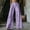 Purple, variant on Outfmvch Cotton Linen Pants for Women Vacation Beach Trousers Linen Palazzo Pants for Women Cropped Linen Pants Women Beach Pants for Women Patchwork Pants Wide Leg Linen Pants Beige S-3XL