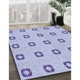 thumbnail image 3 of Ahgly Company Machine Washable Indoor Rectangle Transitional Purple Area Rugs, 5' x 7', 3 of 7