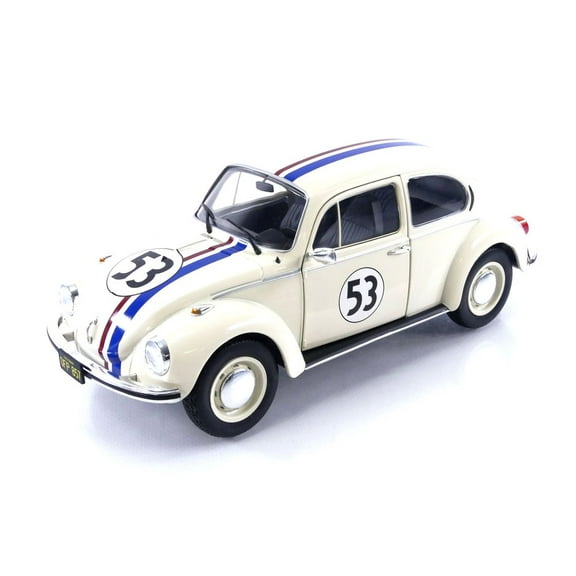 Solido 1973 Volkswagen Beetle 1303 - Racer No 53 "Herbie" White 1:18