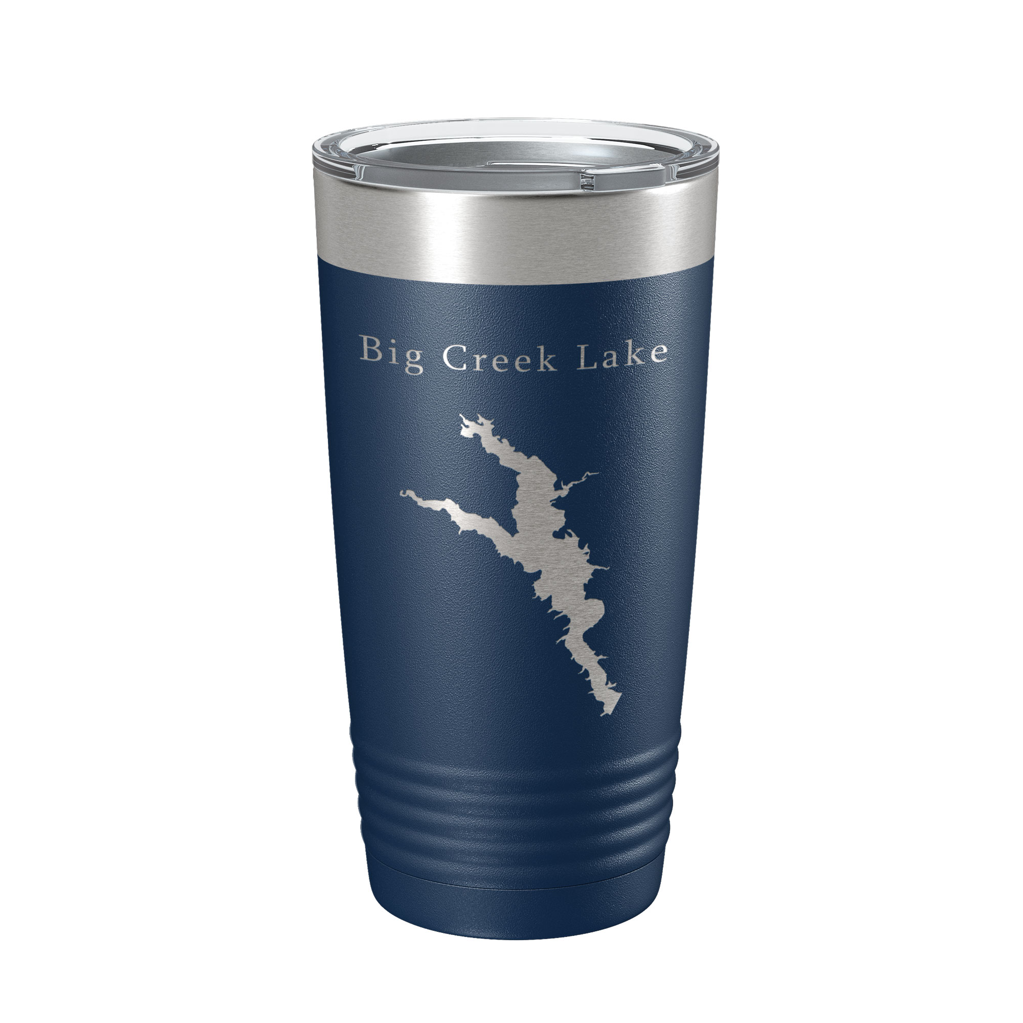 Big Creek Lake Map Tumbler Travel Mug Insulated Laser Engraved Coffee
