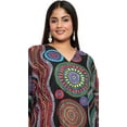 thumbnail image 2 of Oussum Robe Caftan Longue en Polyester Grande Taille Noire Mandana pour Femmes, 2 of 7
