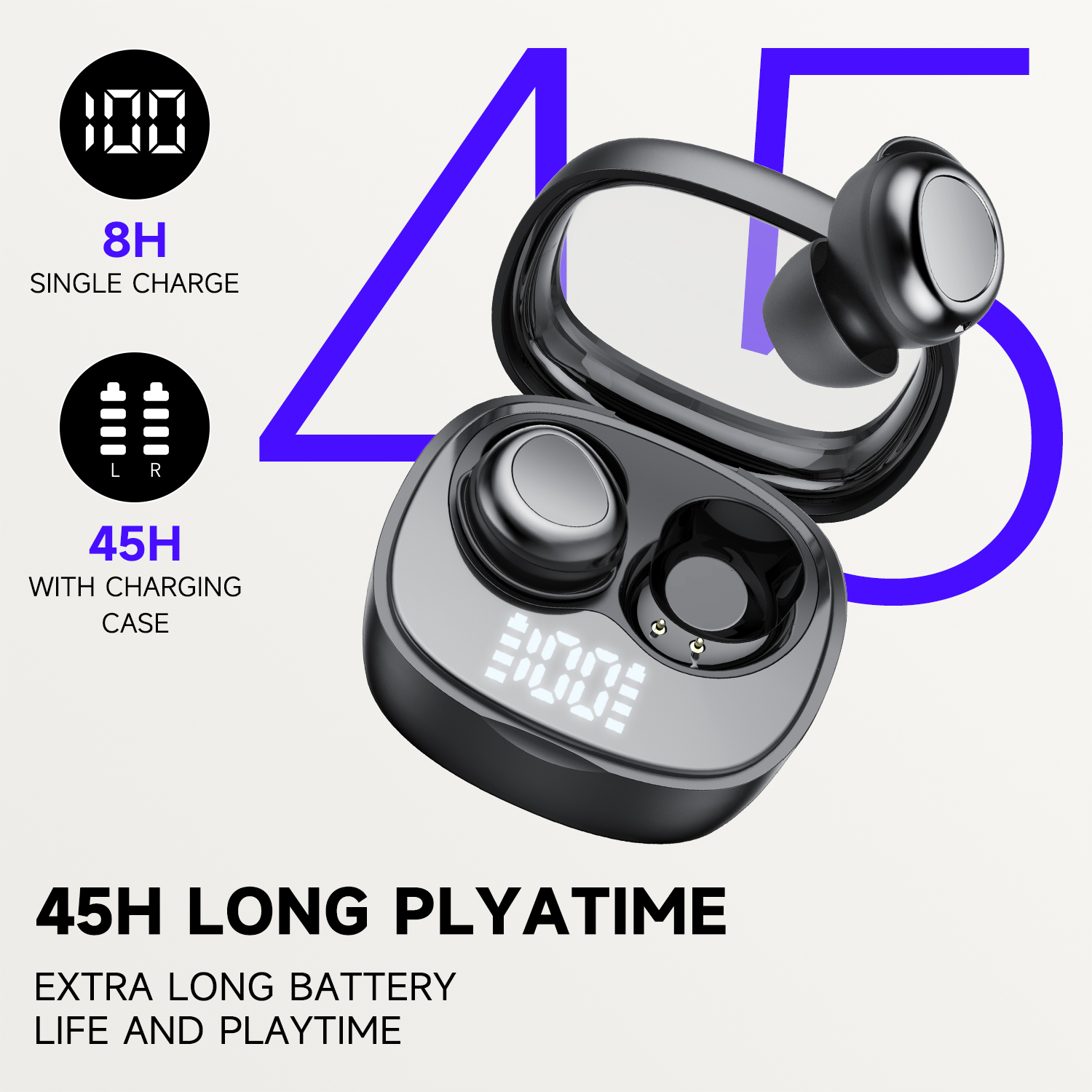 Btootos Sleep Earbuds, Bluetooth 5.4, Noise Cancelling, 53H Playtime photo 4