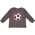 thumbnail image 3 of Inktastic Soccer Player Girls Sports Ball Girls Long Sleeve Toddler T-Shirt, 3 of 5