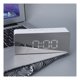 thumbnail image 2 of Despertadores para dormitorio, pantalla LED grande con función de repetición y brillo ajustable, reloj de escritorio con diseño de espejo fácil de usar para sala de estar y hogar (material PMMA), 2 of 5