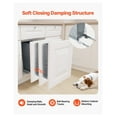 thumbnail image 6 of Kitchen Pull Out Trash Can 35 QT - Under Cabinet Waste Bin, Sliding Soft Close System & Door Kit, Recycling Bin for Sink Base, Under Counter Garbage Container, 6 of 9