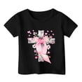 thumbnail image 3 of Gzbliryd Happy Easter Day T-Shirt Short Sleeve Tees Girls Easter T Shirts for Girl Casual Short Sleeve Tee Tops (Black,6-7 Years), 3 of 3
