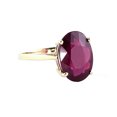 thumbnail image 2 of Galaxy Gold 18k Solid Yellow Gold Ring 7.5 ct Oval-Shaped Ruby-18K (10), 2 of 5