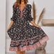 thumbnail image 3 of Vestidos Para Mujer Vestidos Casuales Moda Media Manga Estampado Erógeno Floral Vestido Largo Odeerbi  ODB158529, 3 of 8