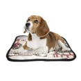 thumbnail image 2 of PKQWTM Christmas Tree Fire Place Toy Bear Candles Gifts Pet Dog Cat Bed Pee Pads Mat Cushion Potty Dogsblankets Crate Bed Kennel 36x48 inch, 2 of 3