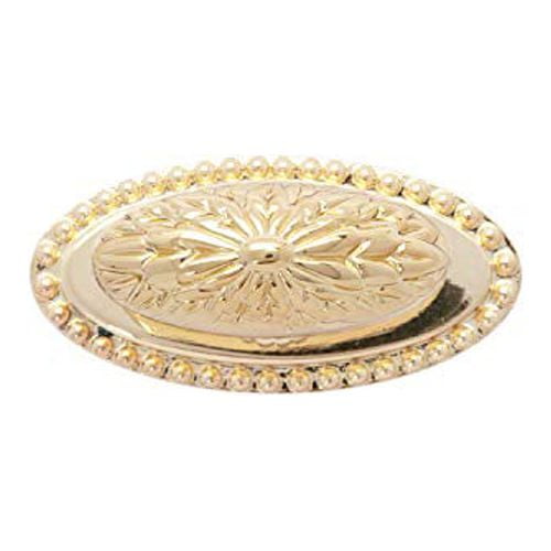 Utopia Alley 10pcs Megan Cabinet Ring Pull Knob - Decorative Cabinet Drop Pull Knobs for Cabinets and Drawers - Vintage Cabinet Hardware with Hand Finished Polished Gold - Metal Drawer Pull Knobs 1.9"