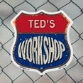 thumbnail image 5 of Ted's Workshop 12 inch X 12 inch Shield-Shaped Rust-Free Aluminum Metal Sign Weather Resistant, UV Protected To last, Gift for Dads and Uncles Classic Americana Crafted in the USA, 5 of 7